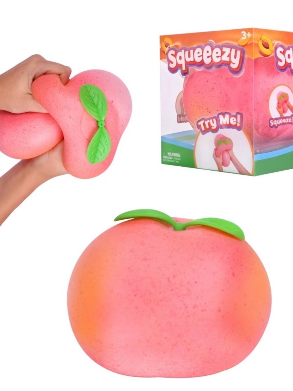Pink Peach Squishy Toy -